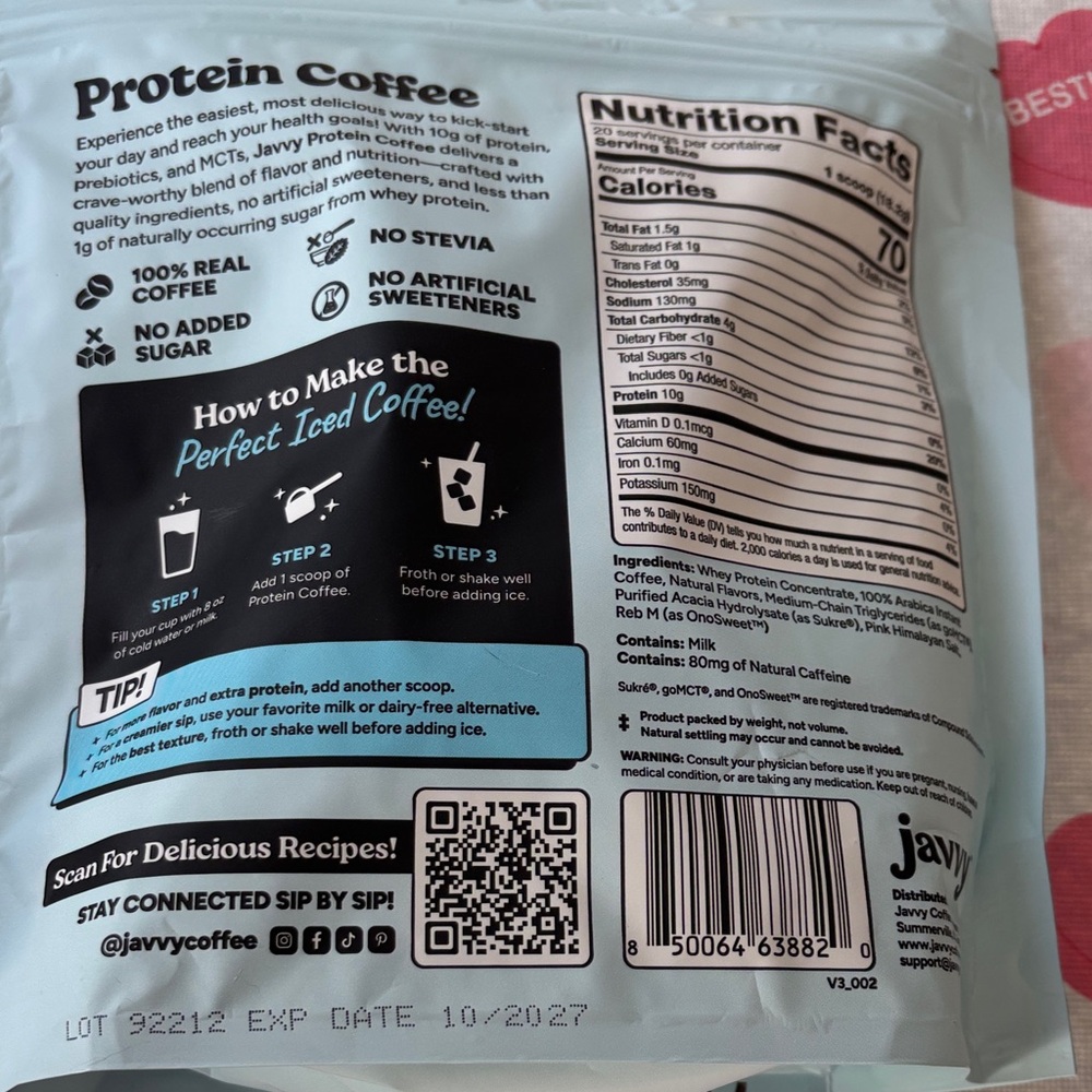 2 Javvy Protein Coffee NEW - Picture 5 of 5